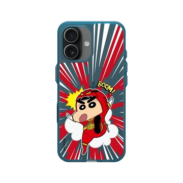 iPhone 17 Clear (相機按鈕) 夜幕藍 - 蠟筆小新Ｘ超級戰隊 Crayon Shinchan x Power Rangers - 小新出擊