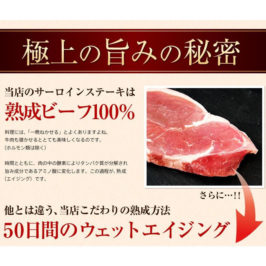 独自の熟成方法で叶えた究極の旨みを堪能!!熟成サーロインステーキ約450g(約150g×3)[冷凍]