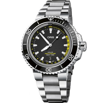 Oris豪利時 Aquis Depth Gauge 深度測量錶 0173377554154-SetMB-45.8mm