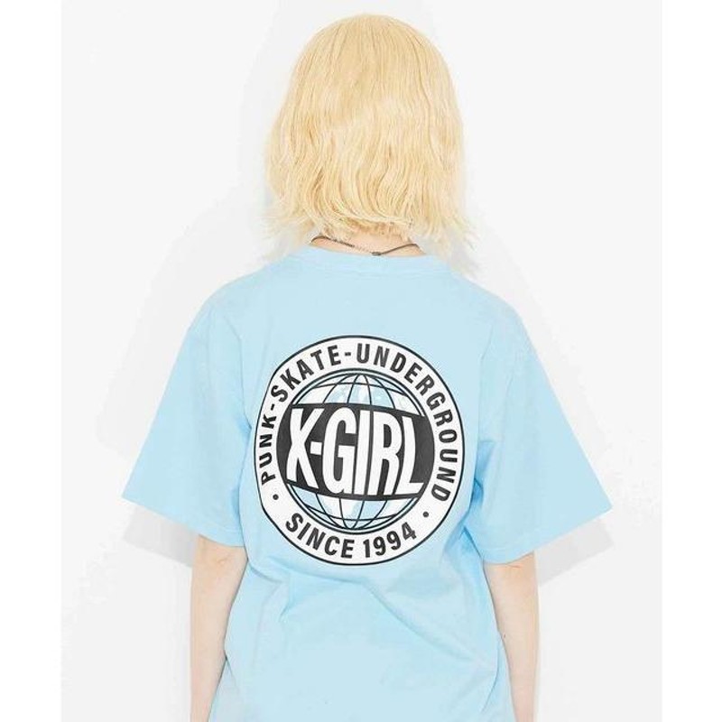 エックスガール X-GIRL WORLD LOGO S/S TEE ワールド ロゴ 地球 Ｔ