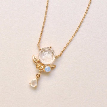 【誕生花珠寶】 六月 - 玫瑰項鍊 (10K 玫瑰金)