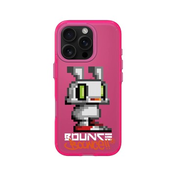 iPhone 16 Pro Clear 粉漾桃 - BOUNCE - BOUNCE RABBIT 8 BIT