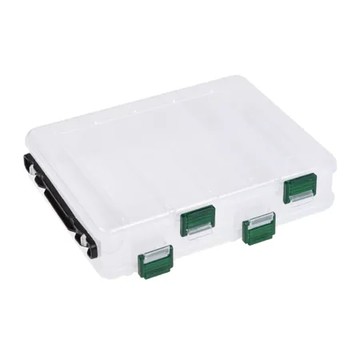 27945 LEO/樂歐【雙面直列路亞盒10/14格】路亞魚餌硬餌漁具盒_小號-雙面10格 16x20x4.5