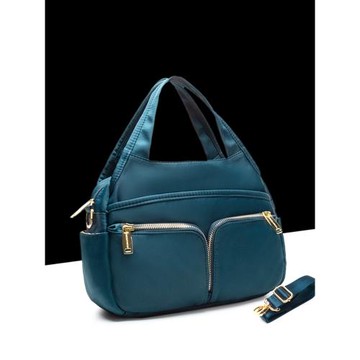 高級感日韓小眾手提包包2025純色休閑百搭大容量多隔層牛津布時尚