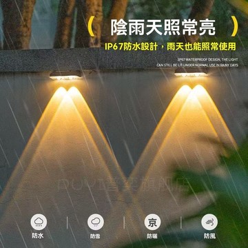 台灣現貨🏍太陽能庭院燈 三色調光  花園圍墻裝飾燈 氛圍燈 景觀燈 太陽能壁燈 太陽能感應燈 庭院氛圍燈 太陽能草坪燈