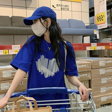 免運  TW純棉服飾 100%純棉短袖T恤女夏季 新款美式oversize寬鬆設計感上衣