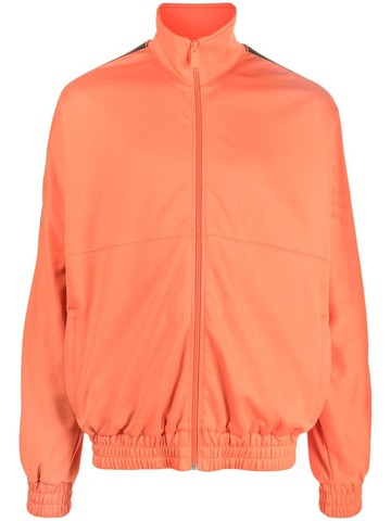 Heron Preston - logo-patch zip-fastening jacket - men - Cotton/Polyester/Polyester - XL - Orange
