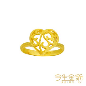 【今生金飾】深情摯愛再現戒 黃金戒指