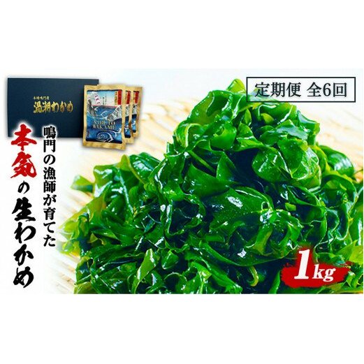 定期便 6回 お届け 生わかめ 1kg （100g×10袋）