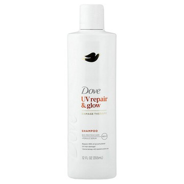 Dove, UV 修復與光澤，損傷療法洗髮精，12 液量盎司（355 毫升）