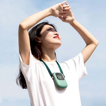 掛脖小電風扇便攜式迷你USB懶人手持靜音學生辦公室桌面大風力3檔