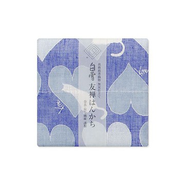 京友禪染手帕 / 貓 藍色