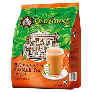 OLDTOWN WHITE COFFEE 舊街場白咖啡 南洋拉茶風味香滑奶茶 三合一 港式奶茶風味  35g  13包  1袋