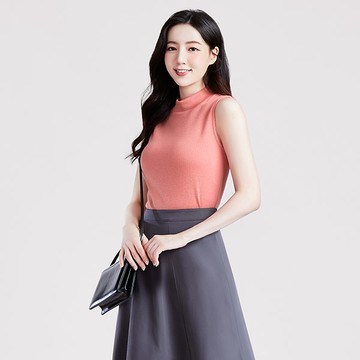 美麗諾羊毛小立領針織背心