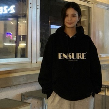 【ohi】M~2XL大學T女 長袖帽t 加絨刷毛連帽衛衣女 秋冬韓版寬鬆chic上衣服 ins潮情侶裝(GTD8126
