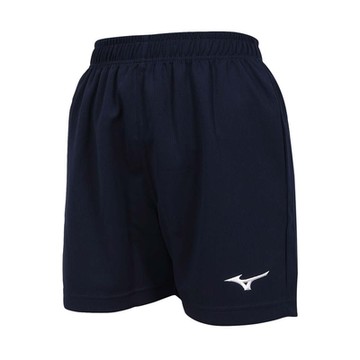 MIZUNO 女排球短褲-台灣製 慢跑 訓練 美津濃 V2TB2C1514 丈青白