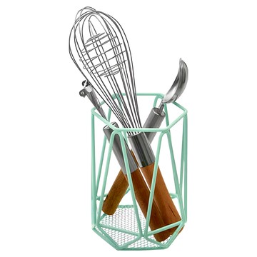 Premier Vertex 餐具瀝水收納筒 粉末塗層鋼  12.3 x 12.3 x 15.7cm  綠色  1個