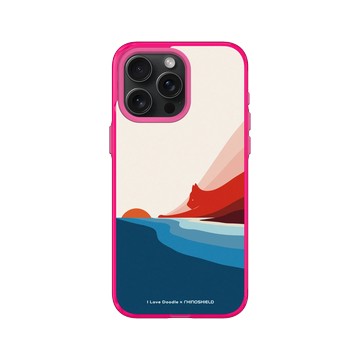 iPhone 15 Pro Max Clear 粉漾桃 - ilovedoodle (Lim Heng Swee) - Cat Landscape - First Dawn 貓咪黎明