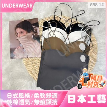 🚀虧本到貨🚀日本🇯🇵無痕美背抹胸內衣冰絲女士細肩帶防走光裹胸美背吊帶背心一體文胸