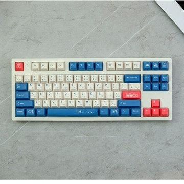 Gmk BLUE 鍵帽,129 鍵 PBT 鍵帽 Cherry Profile DYE-SUB 個性化 GMK 機械鍵盤