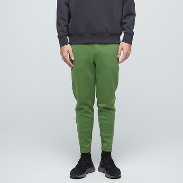 棉柔休閒九分窄管褲(男)-仙人掌綠