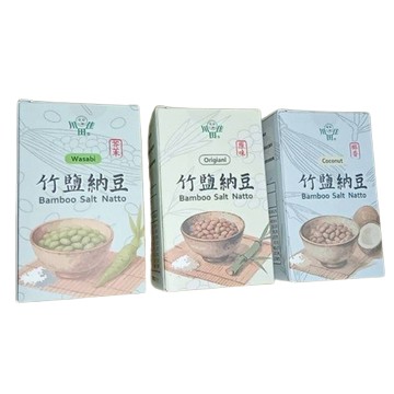 川田佳 竹鹽納豆(原味/椰香/芥末) 75g/盒