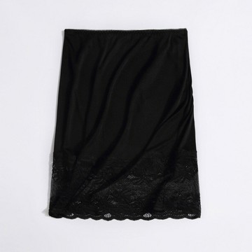 現貨+預購 絲質短裙絲質半身裙A字裙子大碼洋裝休閒大尺碼女裝-蕾絲花邊防走光襯裙3色74fd6【獨家進口】【米蘭精品】