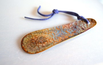 shoehorn・titanium・高級鈦金屬鞋拔・圓鎚紋115mm・C