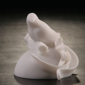 筌美術Gallery Chuan｜台灣之美系列_《守護者藍鵲》石雕