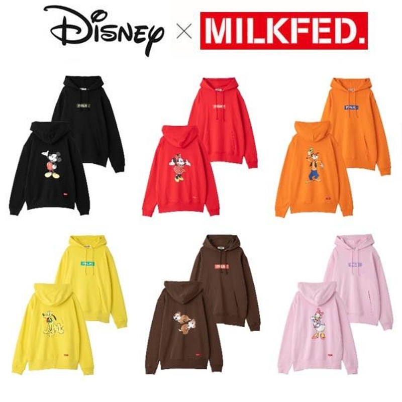 Disney　MILKFED.　キャラクターパーカー　チップとデール　ブラウン