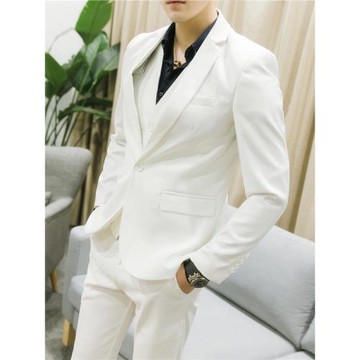 男士商務休閑西裝套裝正裝韓版修身大碼新郎結婚禮服西服三件套男