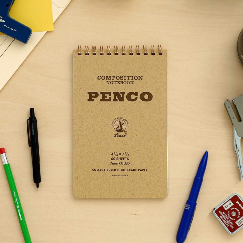 ノート 縦開き penco ペンコ コイルノートパッドM たて ダブルリング 7mm 罫線 リングノート メモ帳 横罫 文房具 文具 おしゃれ  かわいい ビジネス LINEショッピング