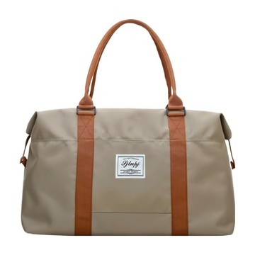 日系手提大容量旅行袋 卡其色  52 x 19 x 30cm  1個