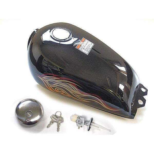 GN125H ファイヤーパターン タンク 管-GN-5 GN125H ファイヤーパターン タンク 管-GN-5（スズキ（車体）の
