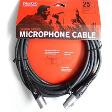 D’Addario Planet Waves Custom系列 PW-M-25 25呎 麥克風導線