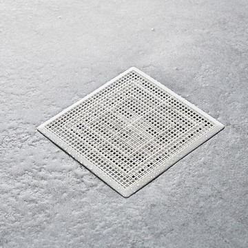 隔日💥可剪正方形地漏塑料攔頭髮過濾網圓雙針固定隔渣網漏下水道防堵塞