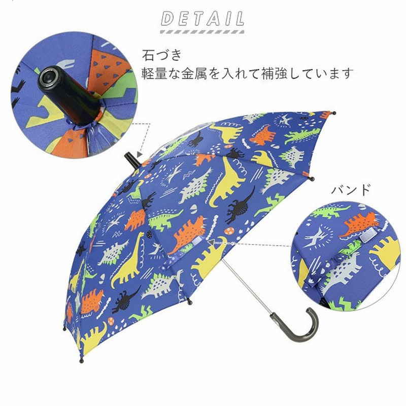 Backyard Family 傘 子供用 55センチ 50センチ 通販 おしゃれ キッズ 55cm 50cm ユニコーン グラスファイバー 安全ストッパー 手開き 男の子 男児 女の子 女児 透明窓 長傘 オレンジボンボン 入園 入学準備 ザジーザップス 雨具 かさ カサ Mサイズ Lサイズ ユアーズ