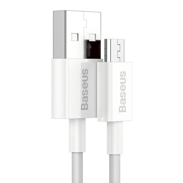 Baseus 倍思 優勝系列 USB to Micro 2A 快充/傳輸線  1個  1m  白色