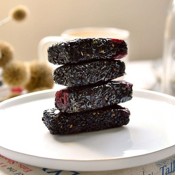 【高宏顆顆香】台灣手工黑芝麻系列-芝麻糕蔓越莓顆粒 240g/罐