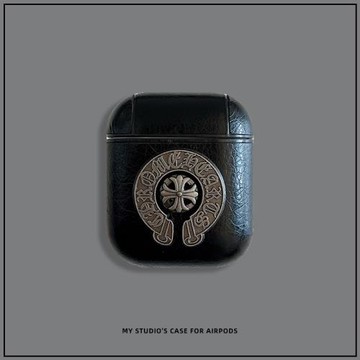 時尚立體克羅心適用AirPodsPro2代保護套皮質蘋果藍牙耳機3代硬殼蘋果AirPods4