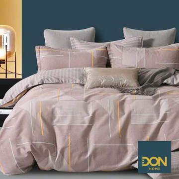 DON 100%精梳純棉床包枕套組-加大-塞納風尚