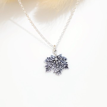 【Angel & Me】楓葉 一葉一生 s925 純銀 項鍊 生日 情人節 禮物