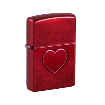 Zippo 【官方授權店】Stamped Heart Design 鑄刻心形防風打火機