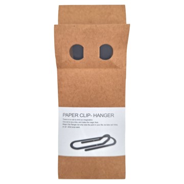 Paper Clip-Hanger迴紋針壁掛 尺寸73H x 200W x 30D mm 金屬材質  黑色  1個