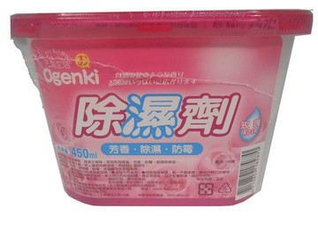 元氣生活三效除濕劑450ml*4入-玫瑰