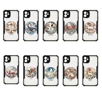 iPhone 11 殼 TRON iPhone 11 日系浮世繪星座 四角防摔 機甲殼 軟硬殼 手機殼