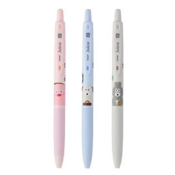 (限量)百樂PILOT x BRUNCH BROTHER Juice果汁筆(0.5mm)-草莓吐司粉/小狗藍/兔子灰