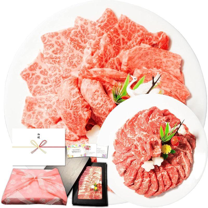 焼肉セット 焼肉 ギフト 黒毛和牛 霜降り カルビ  国産牛 赤身 モモ 各200g 計400g 焼き肉 お肉 肉 牛肉 残暑見舞い 敬老