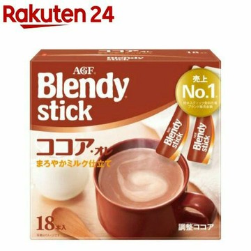 AGF Blendy 可可歐蕾 (10.3g×18本入) 沖泡粉棒 沖泡飲品 可可 日本必買 | 日本樂天熱銷
