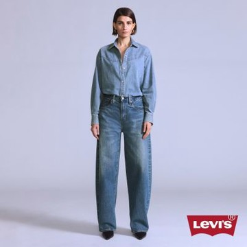Levi s BLUETAB Drop Barrel中腰繭型牛仔寬褲 / 日本製 女生牛仔褲 人氣新品